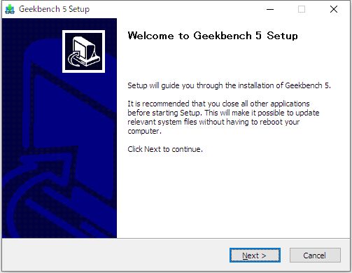 クロスプラットフォームで動作するCPU/GPUのベンチマークソフト「Geekbench 5」のスクリーンショット