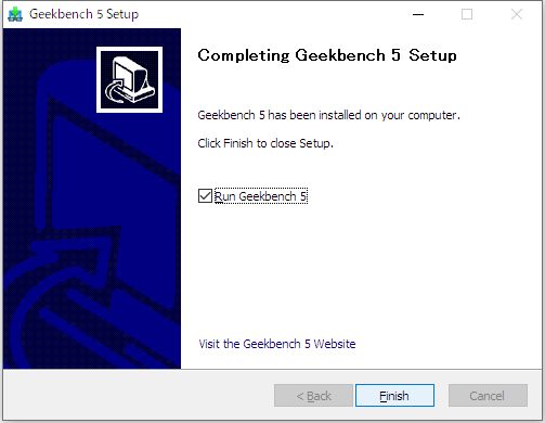 クロスプラットフォームで動作するCPU/GPUのベンチマークソフト「Geekbench 5」のスクリーンショット