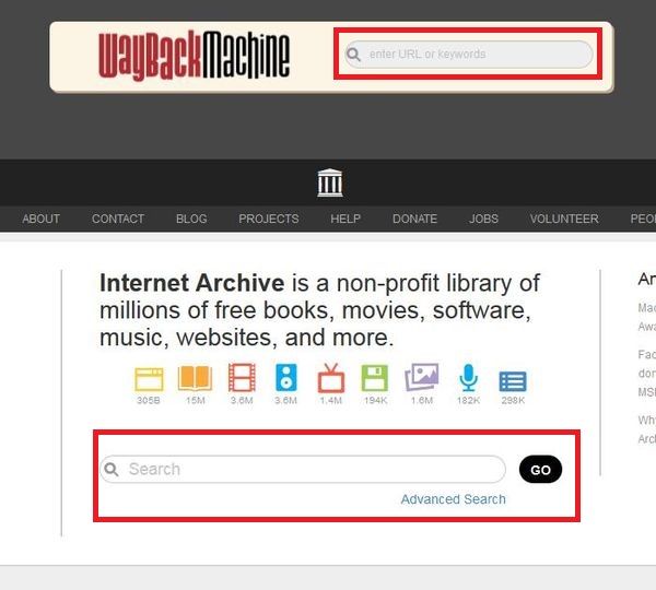 「Internet Archive」