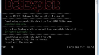 Windows用フリーソフト『DetExploit』のスクリーンショットです。