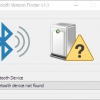 Windows用フリーソフト『Bluetooth Version finder』のスクリーンショットです。