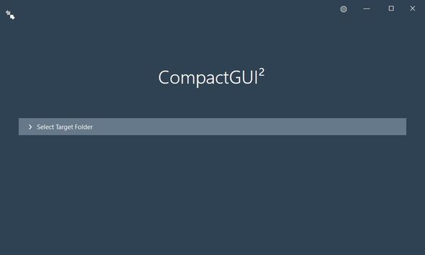 Windows用フリーソフト『CompactGUI』のスクリーンショットです。
