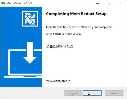 Windows用フリーソフト『Mem Reduct』のスクリーンショット