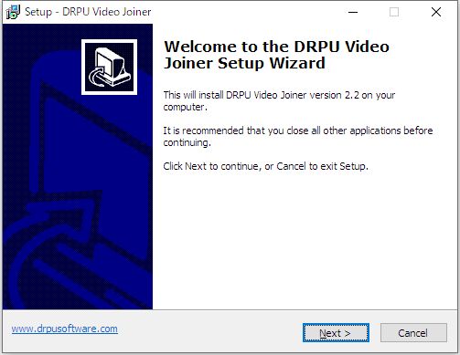 Windows用フリーソフト『DRPU Video Joiner』のスクリーンショット