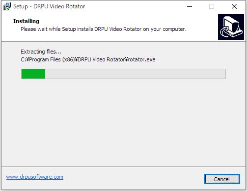 Windows用フリーソフト『DRPU Videos Rotator』のスクリーンショット