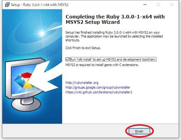 RubyInstallers 3 のスクリーンショット