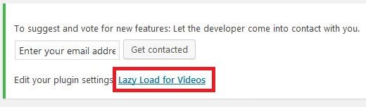 WordPressプラグイン「Lazy Load for Videos」のスクリーンショット
