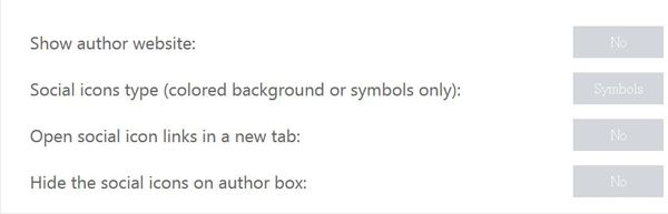 WordPressプラグイン「Simple Author Box」のスクリーンショット