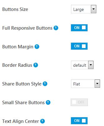 WordPressプラグイン「Social Media Share Buttons」のスクリーンショット