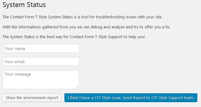 WordPressプラグイン「Contact Form 7 Style」のスクリーンショット