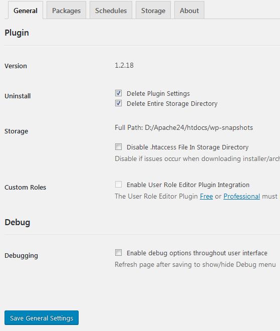 WordPressプラグイン「Duplicator - WordPress Migration Plugin」のスクリーンショット