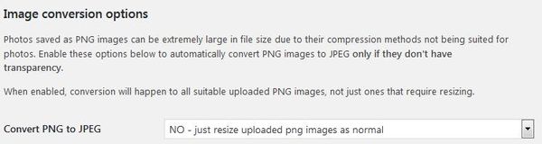 WordPressプラグイン「Resize Image After Upload」のスクリーンショット