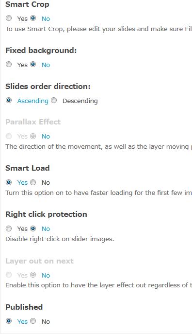 WordPressプラグイン「Slider by 10Web」のスクリーンショット