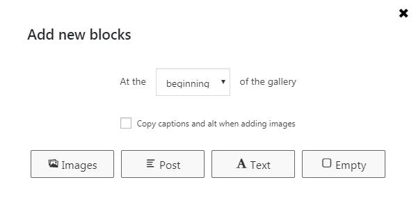 WordPressプラグイン「Gallery PhotoBlocks」のスクリーンショット