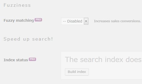 WordPressプラグイン「Ajax Search for WooCommerce」のスクリーンショット
