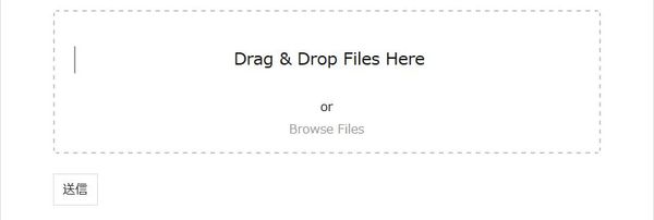 WordPressプラグイン「Drag and Drop Multiple File Upload」のスクリーンショット