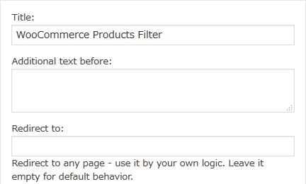 WordPressプラグイン「WOOF - Products Filter for WooCommerce」のスクリーンショット